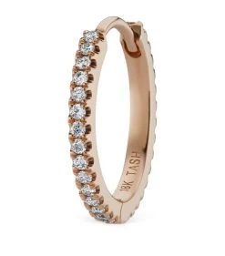 Flash Sale 🌟 Maria Tash 11MM DIAMOND ETERNITY RING ROS ROSE GOLD Earrings 👍