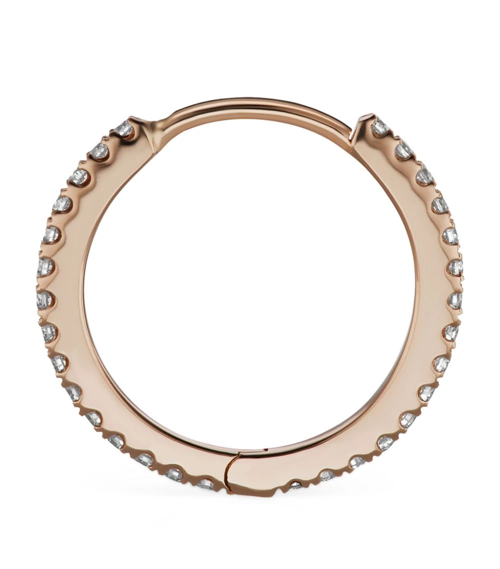 Flash Sale 🌟 Maria Tash 11MM DIAMOND ETERNITY RING ROS ROSE GOLD Earrings 👍 – Image 3