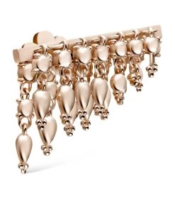 Best reviews of 🥰 Maria Tash 18MM TASSEL BAR THREADED STUD ROSE GOLD Earrings 🛒