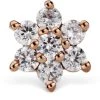 Promo 🛒 Maria Tash 5.5MM DIAMOND FLOWER THREADED ROSE GOLD Earrings ⌛