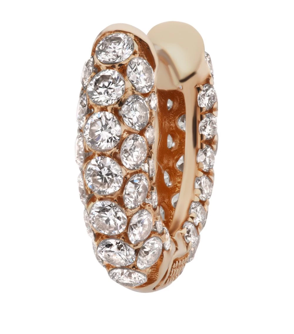 Hot Sale ✔️ Maria Tash 6.5MM 3 ROW INVISIBLE DIAMOND ROSE GOLD Earrings 🔥 – Image 2