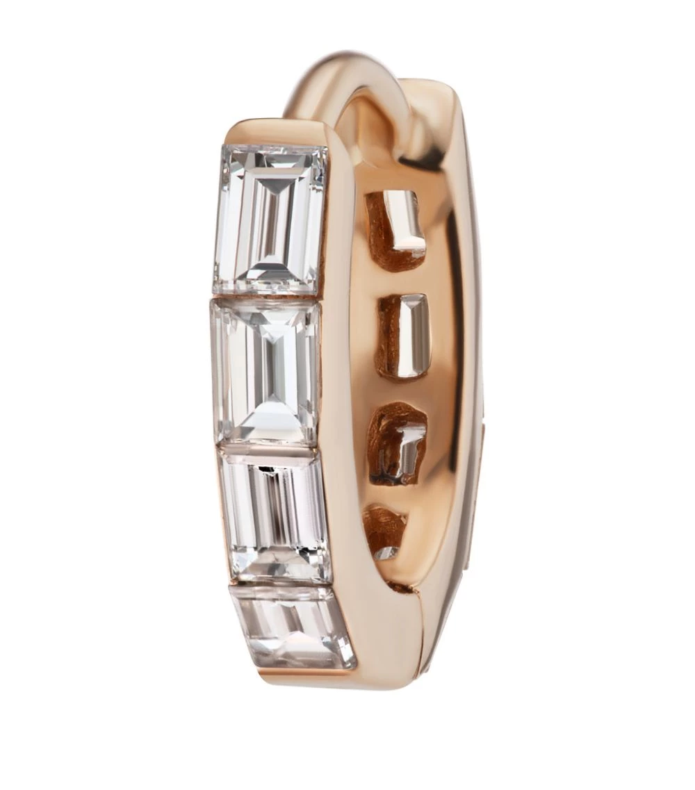 Best reviews of 👍 Maria Tash 6.5MM INVISIBLE BAGUETTE DIAMO ROSE GOLD Earrings 🌟