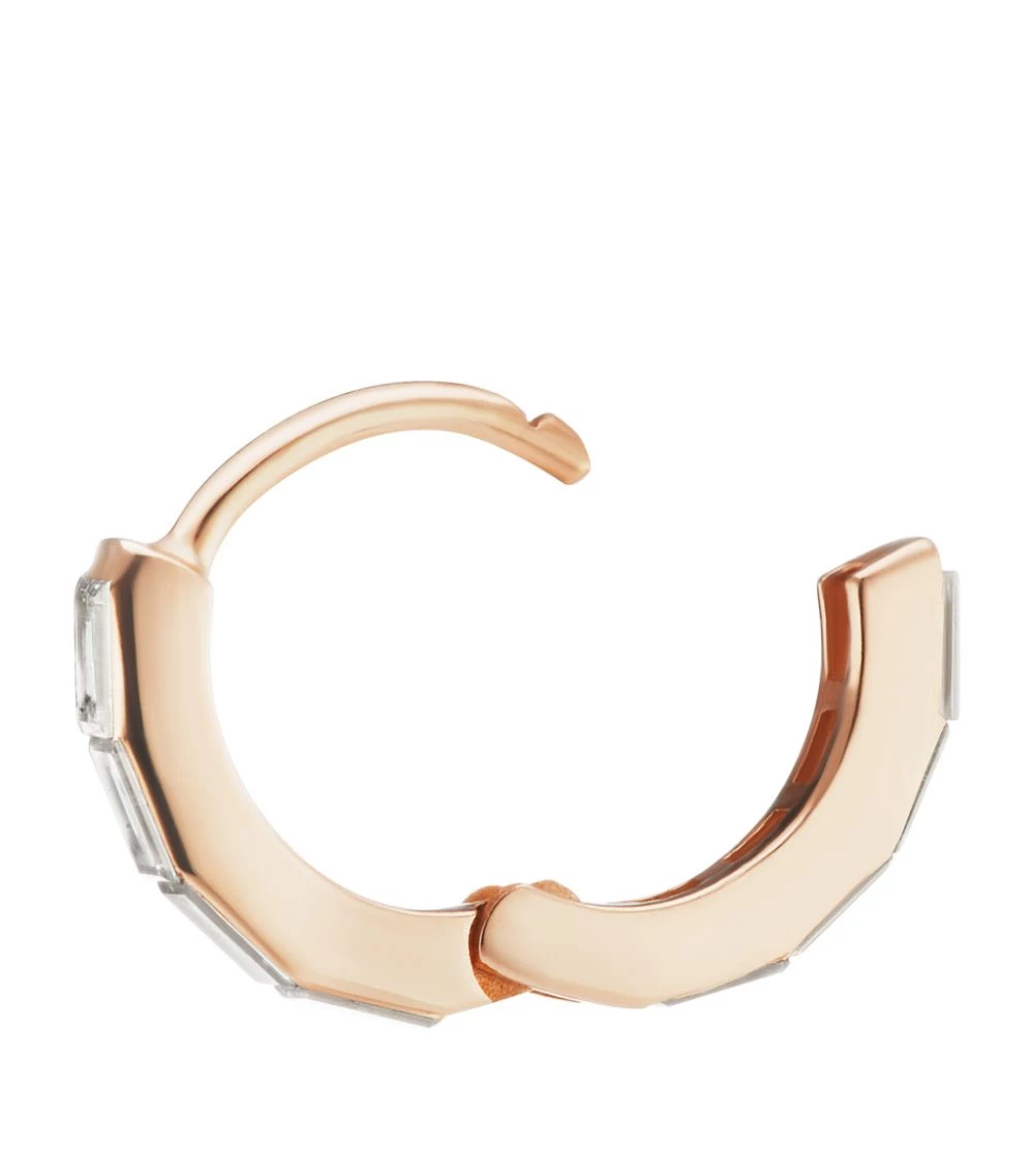 Best reviews of 👍 Maria Tash 6.5MM INVISIBLE BAGUETTE DIAMO ROSE GOLD Earrings 🌟 – Image 2