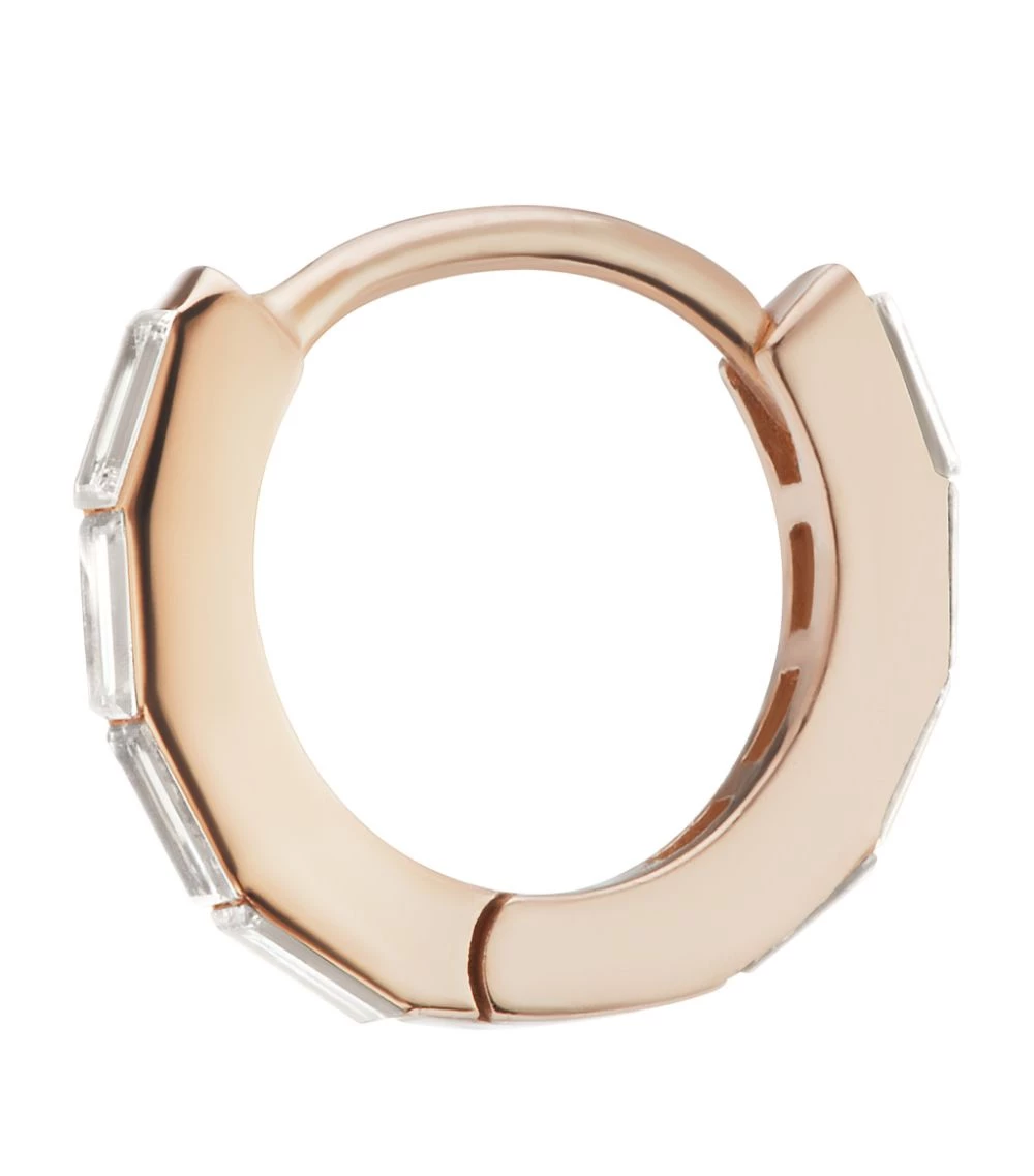 Best reviews of 👍 Maria Tash 6.5MM INVISIBLE BAGUETTE DIAMO ROSE GOLD Earrings 🌟 – Image 3