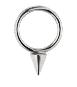 Best reviews of 🔥 Maria Tash 6.5MM SINGLE SPIKE RING WHITE WHITE GOLD Earrings ⌛