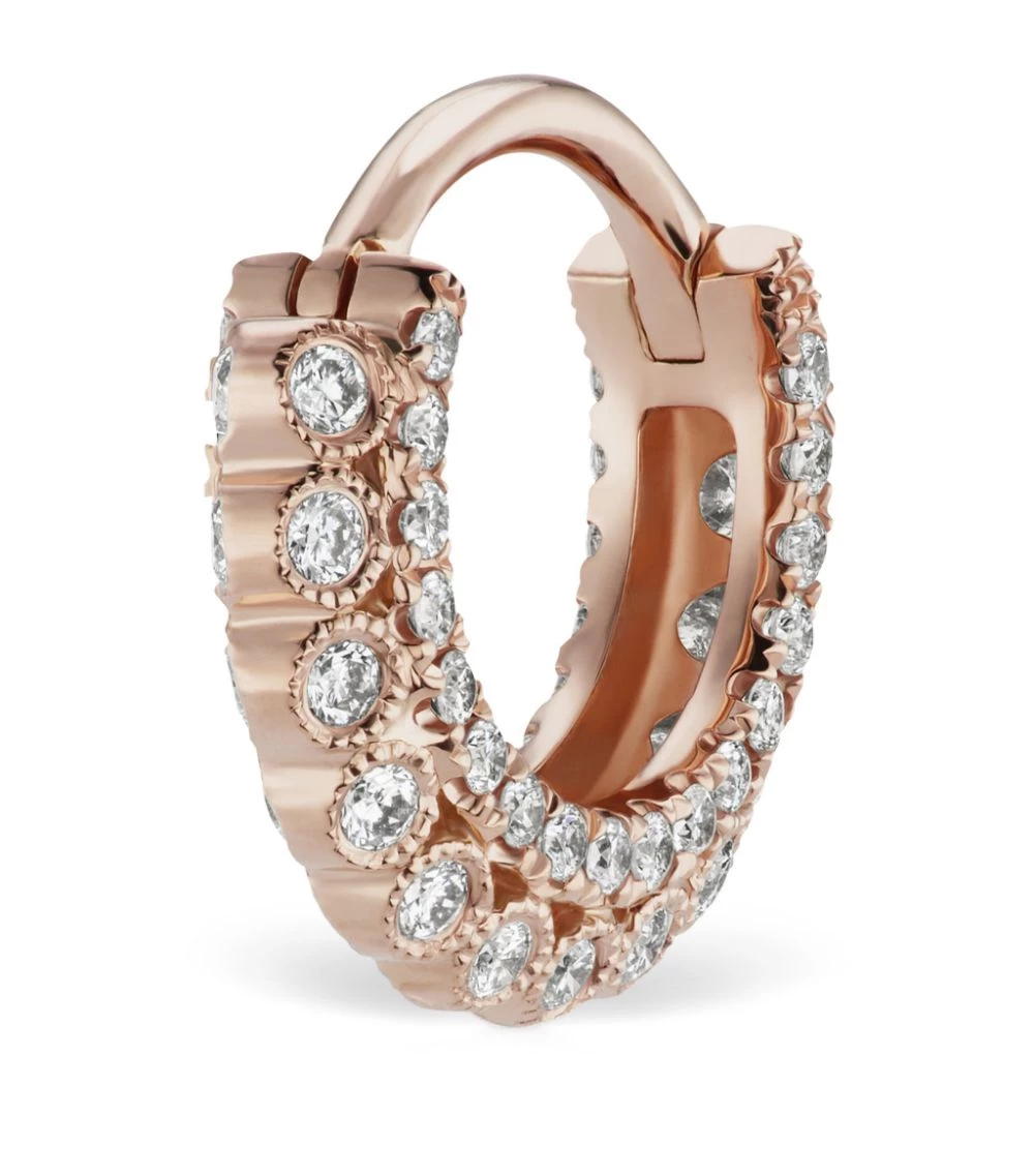 Brand new 👍 Maria Tash 8MM DOUBLE SIDED DIAMOND APSAR ROSE GOLD Earrings 🥰 – Image 2