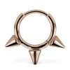 Best reviews of ⭐ Maria Tash 8MM TRIPLE SHORT SPIKE CLICKER ROSE GOLD Earrings 🔔