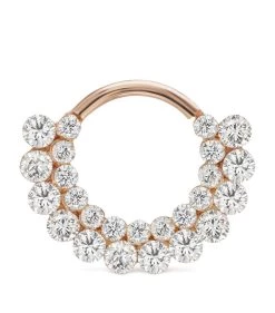 Best reviews of ⭐ Maria Tash 9.5MM INVISIBLE DIAMOND APSARA ROSE GOLD Earrings 👍