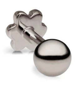 Wholesale 🎁 Maria Tash Ball Threaded Single Stud Earring (3mm) WHITE GOLD Earrings 🥰