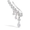 Outlet ✔️ Maria Tash Curved Crescendo Bar Invisible Set Diamond Right Ear Climber (18mm) WHITE GOLD Earrings 😍