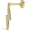 Best reviews of 🤩 Maria Tash Diamond and Sapphire Lightning Bolt Threaded Single Earring YELLOW GOLD Earrings 💯