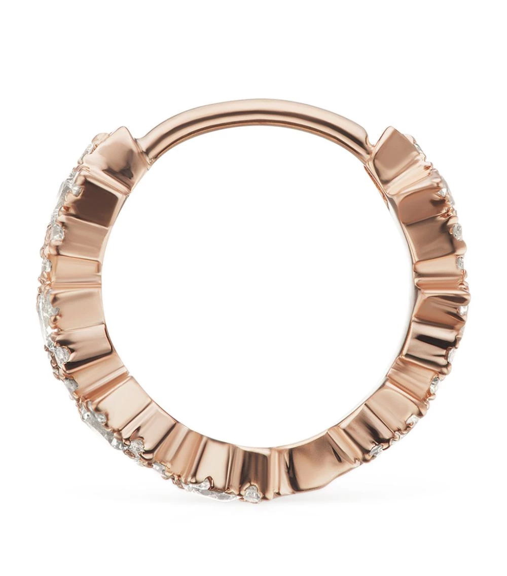 Outlet 😉 Maria Tash Diamond Constellation Eternity Single Hoop Earring (8mm) ROSE GOLD Earrings 👍 – Image 3