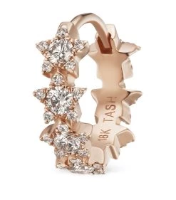 Outlet 😉 Maria Tash Diamond Constellation Eternity Single Hoop Earring (8mm) ROSE GOLD Earrings 👍