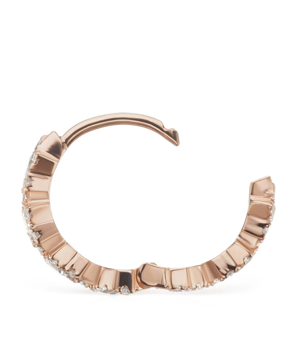 Outlet 😉 Maria Tash Diamond Constellation Eternity Single Hoop Earring (8mm) ROSE GOLD Earrings 👍 – Image 2