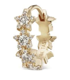 Flash Sale 🧨 Maria Tash Diamond Constellation Eternity Single Hoop Earring (8mm) YELLOW GOLD Earrings ⭐