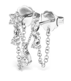 Best reviews of 🧨 Maria Tash Diamond Delia and Marquise Dangle Chain Orbital WHITE GOLD Earrings 🧨