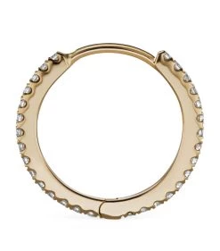 New ⭐ Maria Tash Diamond Eternity Single Hoop Earring (11mm) YELLOW GOLD Earrings 🥰