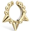 Discount 👏 Maria Tash Granulated Triple Short Spike Ear Cuff (6.5mm) YELLOW GOLD Earrings 💯