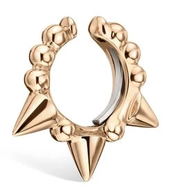 Promo 🤩 Maria Tash Granulated Triple Short Spike Ear Cuff (6.5mm) ROSE GOLD Earrings 🥰