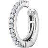 New 😉 Maria Tash Holiday Diamond Eternity Tash Cuff (8mm) WHITE GOLD Earrings 👍