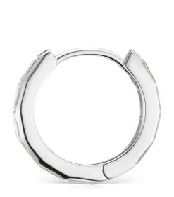 Wholesale 🎁 Maria Tash Invisible Set Baguette Diamond Eternity Hoop Earring (9.5mm) WHITE GOLD Earrings ✨