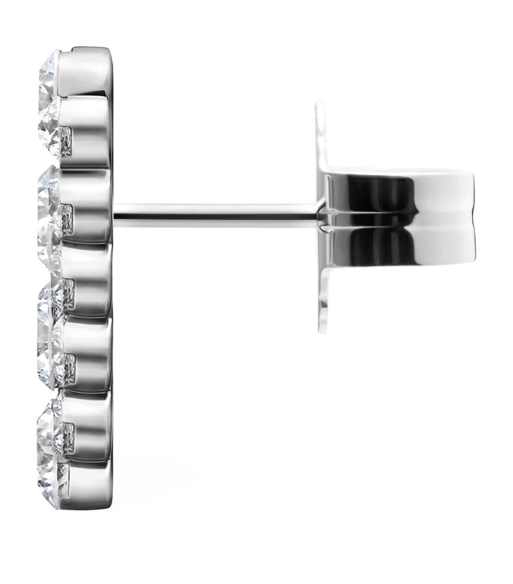 Discount 🔔 Maria Tash Invisible Set Diamond Apsara Bar Single Stud Right Earring (11mm) WHITE GOLD Earrings 🌟 – Image 3