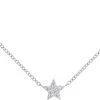 Cheap 💯 Maria Tash Invisible Set Diamond Star Necklace (7mm) WHITE GOLD Necklaces 😀