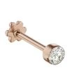 Deals 🧨 Maria Tash Invisible Set Diamond Threaded Single Stud Earring (2mm) ROSE GOLD Earrings 🔔