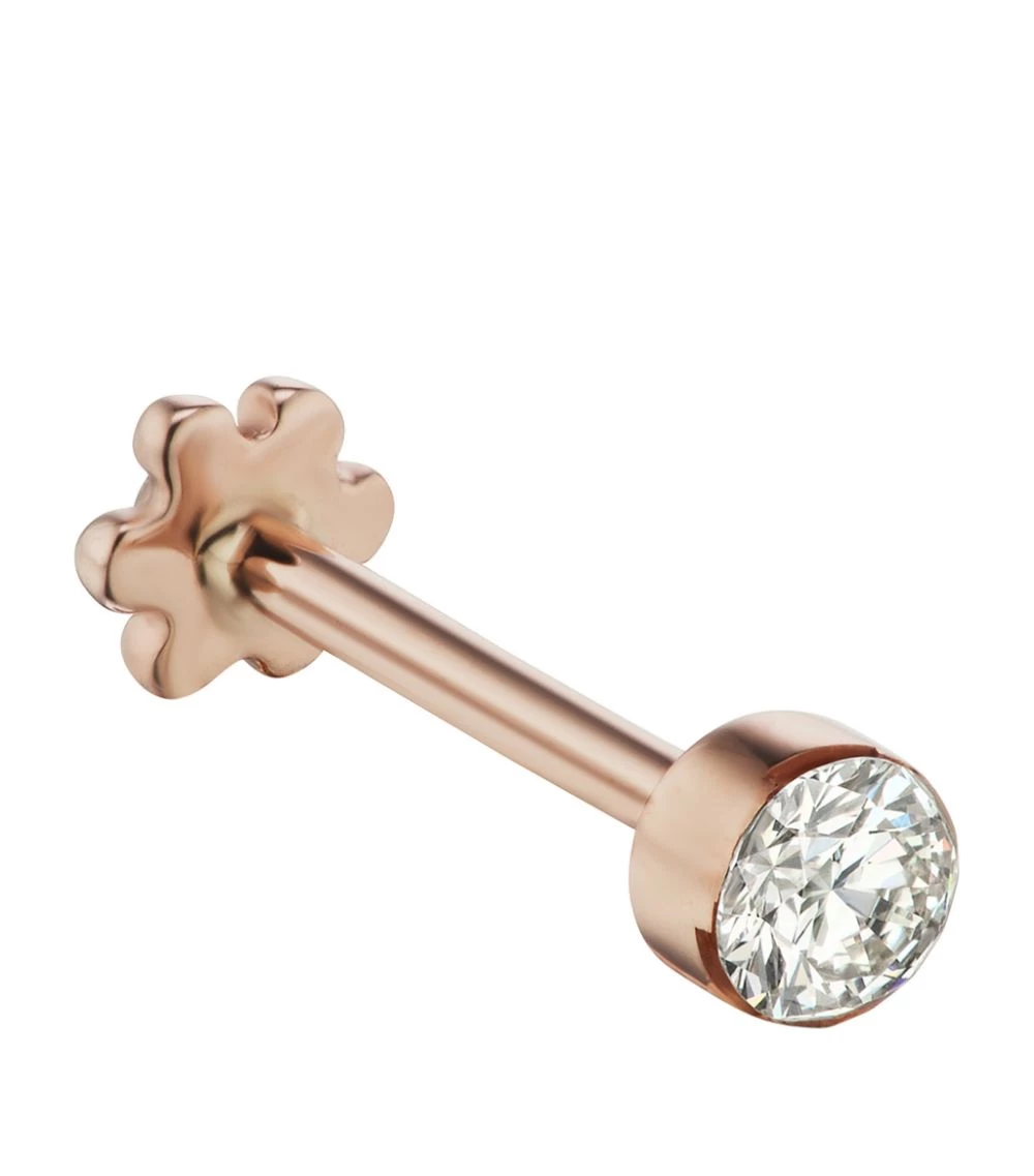Deals 🧨 Maria Tash Invisible Set Diamond Threaded Single Stud Earring (2mm) ROSE GOLD Earrings 🔔