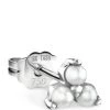 Hot Sale 🎉 Maria Tash Large Pearl Trinity Single Stud Earring WHITE GOLD Earrings 🥰
