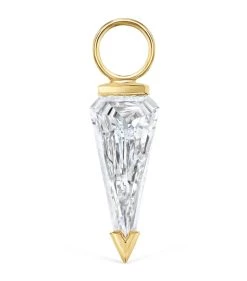 Best Pirce 🤩 Maria Tash Low Profile Silhouette Diamond Charm YELLOW GOLD Charms ⌛