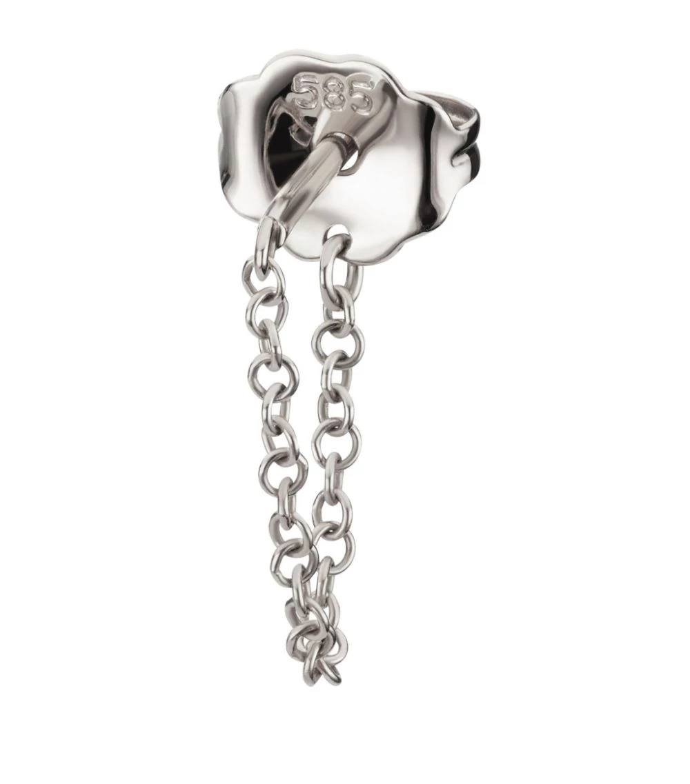 Best Sale ⌛ Maria Tash MEDIUM CHAIN WRAP EARSTUD WHIT WHITE GOLD Earrings 🔔