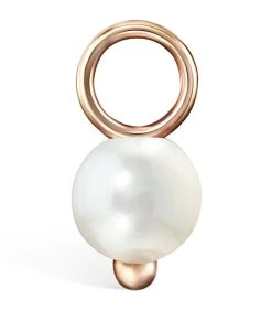 Coupon ⭐ Maria Tash Rose Gold Pearl Charm (3mm) Earrings 😍