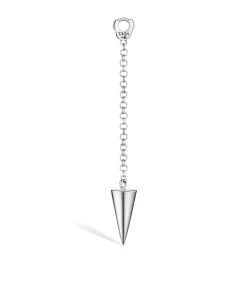 Cheap 🌟 Maria Tash Short Pendulum Long Spike Charm WHITE GOLD Earrings 🛒