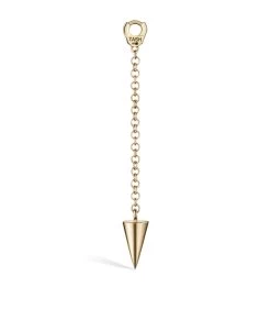 Flash Sale ❤️ Maria Tash Short Pendulum Short Spike Charm YELLOW GOLD Earrings 😉