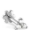 Wholesale 👏 Maria Tash Small Pearl Trinity Threaded Single Stud Earring WHITE GOLD Earrings 💯