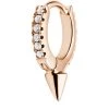 Discount ❤️ Maria Tash Spike Diamond Eternity Single Hoop Earring (6.5mm) ROSE GOLD Earrings ⭐