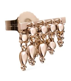 Top 10 👍 Maria Tash Tassel Bar Single Stud Left Earring (11mm) ROSE GOLD Earrings 🤩