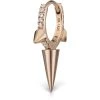Budget 🥰 Maria Tash Triple Long Spike Diamond Eternity Hoop Earring (8mm) ROSE GOLD Earrings 🎉