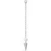 Best Sale 🌟 Maria Tash White Gold and Pearl Long Spike Pendulum Charm (40mm) Earrings 🤩